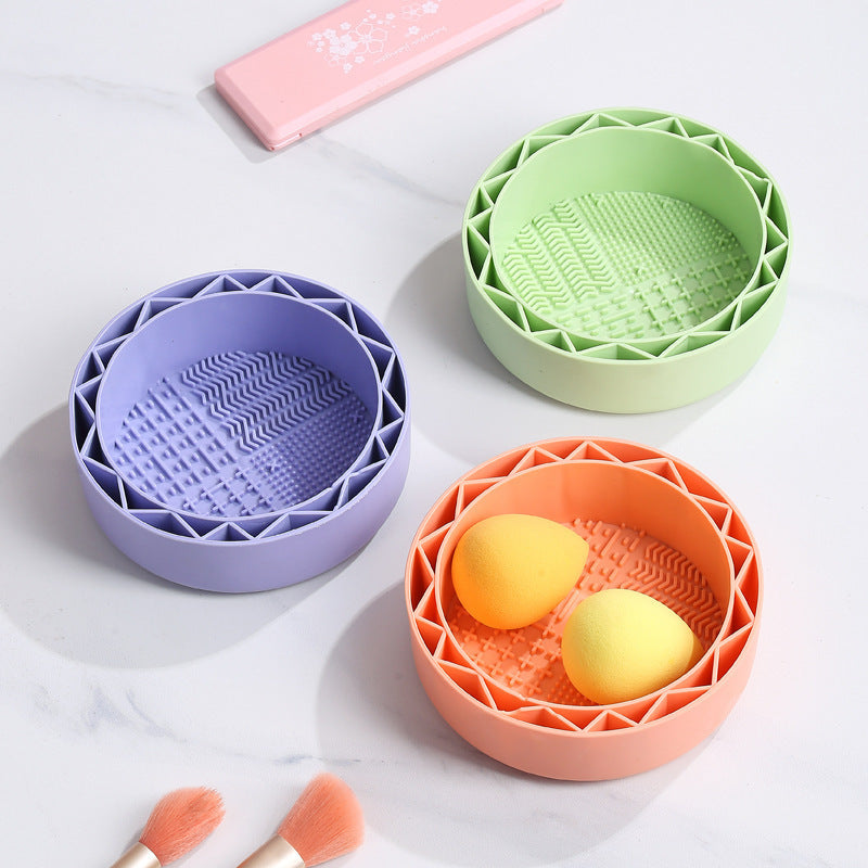 Portable Makeup Brush Cleaning Bowl