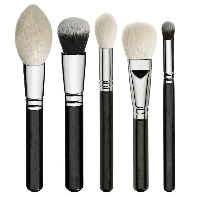 15-Piece Professional Black Makeup Brush Set