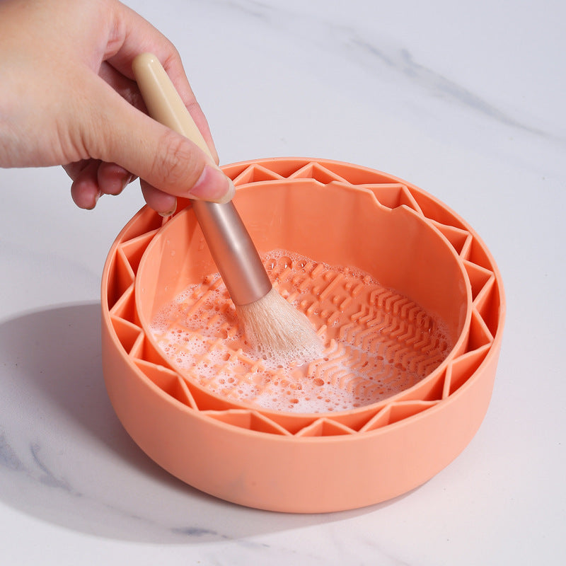 Portable Makeup Brush Cleaning Bowl