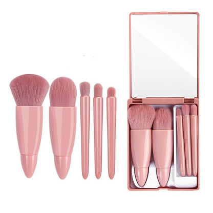 5-Piece Portable Makeup Brush Set