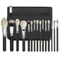 15-Piece Professional Black Makeup Brush Set