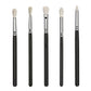15-Piece Professional Black Makeup Brush Set