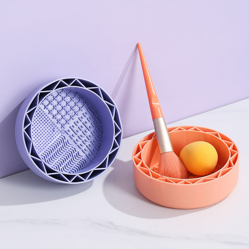 Portable Makeup Brush Cleaning Bowl