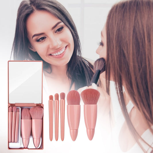 5-Piece Portable Makeup Brush Set